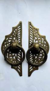 Handle pintu kuningan pintu gebyok antik gunungan