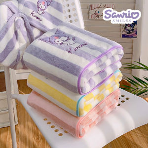Anime Sanrio Bath Towels for The Body Hellokitty Kuromi Melody Soft Face Hand Microfiber Towel for Gym Sports Shower Robe Spa