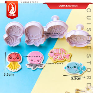 [COD] SET Cookie Cutter IKAN FISH SEA ANIMAL /Alat Pemotong Kue Cookies Roti fondant Karakter / Cetakan Kue Kering Lebaran Natal CNY/CUISINE