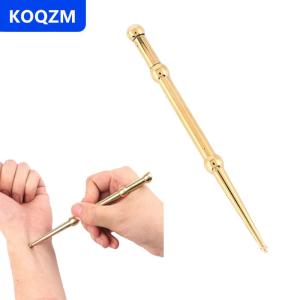 [COD] KOQZM Tinh khiết đồng bấm huyệt bút tai bấm huyệt massage thanh cải thiện thị lực châm cứu điểm Massager bấm huyệt kinh tuyến massage bút