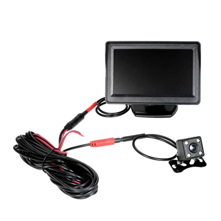 4.3'' TFT LCD Monitor Car Vehicle Backup Camera Parking System Rear ...
