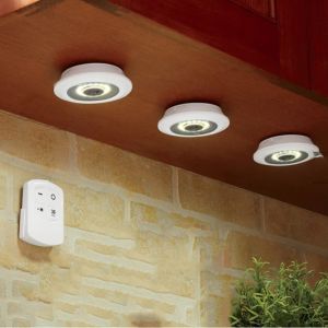 Đèn Led Dán Tường Tiện Lợi Điều Khiển Từ Xa Mini Muro Longer Light Có Chức Năng Hẹn Giờ Thông Minh 1 Bộ 3 Đèn + Remote