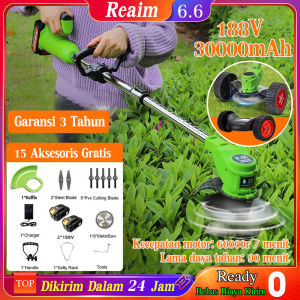 288V Mesin Pemotong Rumput Tinggi Mesin Potong Rumput Electric Lawn Mower Cordless