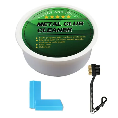 Golf Metal Club Cleaner Rust Remover Golf Iron Polishing Kit Wedges Putters Brush Cleaner Sponge Golf Accessories Golf Club Care Set
