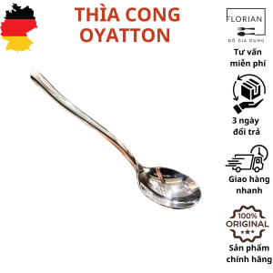 Thìa cong OYATTON thìa inox muỗng inox muỗng phở muỗng cán cong muỗng trơn cao cấp muỗng dài