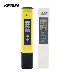 Kiprun Độ Chính Xác PH Meter + LCD Kỹ Thuật Số Độ Tinh Khiết Nước TDS EC Meter Lọc Nước Hiển Thị Nhiệt Độ Bút