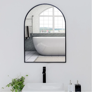 [SG Seller] Nordic Bathroom Mirror Wall Hanging Arch Makeup Mirror Dressing Mirror - HD Mirror with Explosion-proof Glass