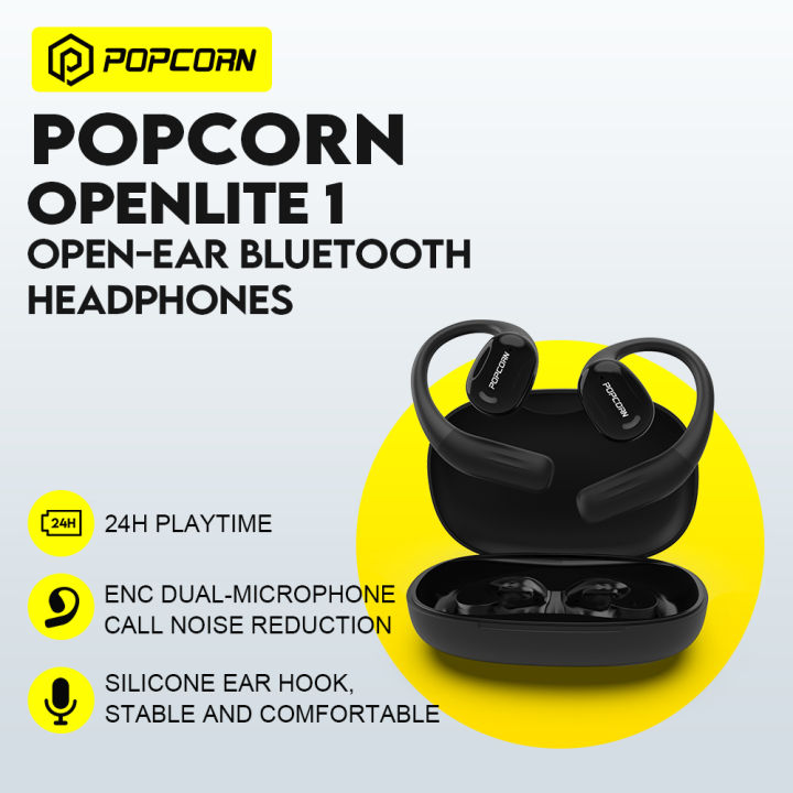 Popcorn Wireless Open Ear Bluetooth Sport Earbuds