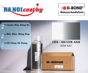 Sơn Xịt Xóa Vết Xước Ô TÔ TOYOTA FORTUNER Màu XÁM BẠC Code 1D4 - SILVER ASH Chính Hãng D-BOND Chất Lượng Cao