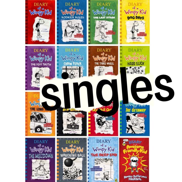 Diary Of A Wimpy Kid Collection 19 Books Set No Brainer, Diper O Everloede,  Big Shot, The Deep End, Wrecking Ball