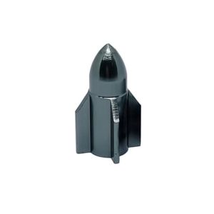LOUISIS Multicolor Car Tire Valve Cap Dustproof Aluminum Alloy Motorcycles Air Dust Cap Cap Air Cap Airtight Cover Rocket Shape Aluminum Tire Valve Stem Caps Car Tire