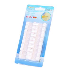 LONGB 20pcs Máy tính để bàn Đường dây điện thoại dữ liệu Chủ dây Ban quản lý Dây quấn Tổ chức cáp Clip