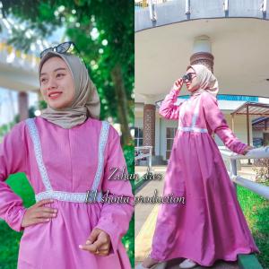 Zihan Dress By El Shinta Gamis Renda Kekinian Model Terbaru 2022