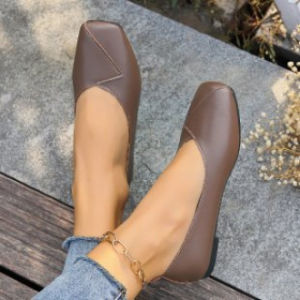 Free Shipping Plus-Size WomenS Shoes New Spring/Autumn Collection Fashionable And Trendy Comfortable Pointed-Toe Shallow-Mouth Flat-Soled Loafers