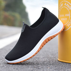 Spring and Summer Beef Tendon Bottom Old Beijing Cloth Shoes Mens Non-slip Wear-resistant Casual Shoes Breathable All-match Lazy Sneakers