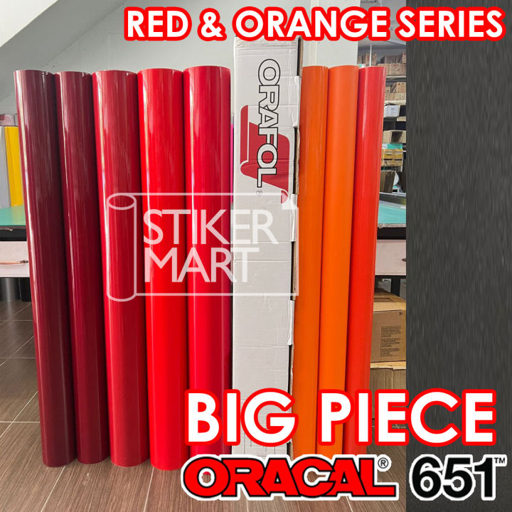 Oracal 651 Big Piece Sticker Red Sticker Orange Sticker Outdoor Vinyl Sticker Car Wrapping