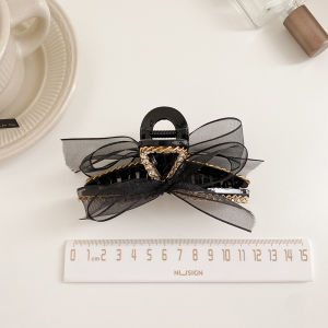 Chain Rhinestone Bow Hairpin Hair Clip Hair Accessories Galit625