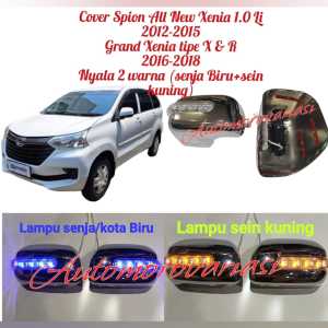 Harga sepasang Cover Spion Tutup Batok spion Cover Mirror All New Xenia 1.0 Li 2012-2015 Ayla 1.0 Tipe X Grand Xenia 2015-2018 Tipe X & R Chome + Lampu 2 warna