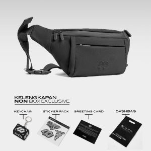 RUSELCO I Waistbag Javas Pro Tas Pria Pinggang Pria Waterproof