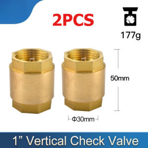 👍【ApeaxFortis】DN32 1-1/4" & 1 Inch Brass Vertical Check Valve 1.6PN Copper Rod Copper Core One Way Valve Anti-Backflow Fitting for Water Pump and Household Water Supply System