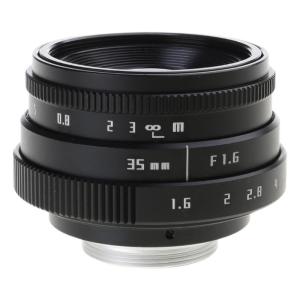 Micro Single Lens 35mm Manual Lens F1.6 Large Aperture Blurred Portrait C-Mount Transfer Micro Single Camera Accessory