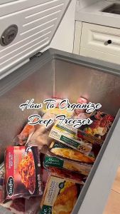 SJORAGE On Hand🔥4Pack Refrigerator Organizer Basket Freezer Storage Bin with Handles Multipurpose Fridge Drawer Organizer for Meat Vegetable Food