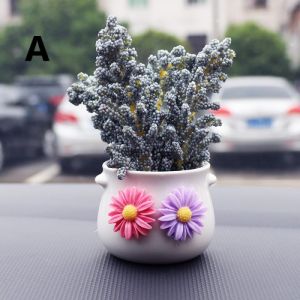 Pot Bunga Salju Fuji Premium Pajangan Dashboard Mobil Car Tanaman Hiasan