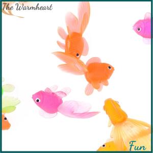 【The Warmheart】 20pcs Plastic Simulation Small fish Soft Rubber Fish Kids Toy