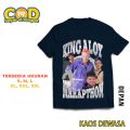Kaos Distro King Aloy X Marapthon DJ Viral Mister Aloy Reza Arap -Baju Dewasa Premium Unisex BisaCod. 