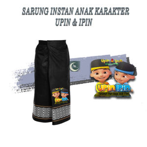 Sarung Instan Anak Sarung instan Karakter Upin&Ipin Usia 1-12Thn
