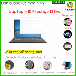 Dán màn hình cường lực Laptop MSI Prestige 13 Evo 13.3"/ Prestige 14 Evo B13M nano dẻo siêu mỏng trong suốt nhám