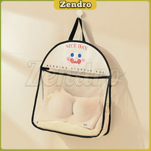 ZEO Hanging Net Organizer Storage Mesh Bag Hanging Storage Basket for Bathroom Bedroom