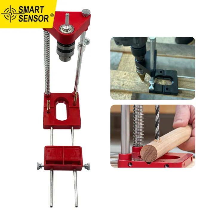 Smart Sensor Drill Guide Woodworking Locator Kit Adjustable Drilling ...