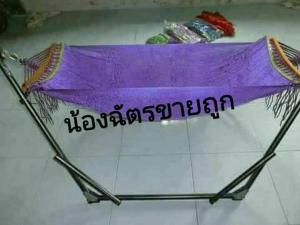 ถูกเปลเด็กพร้อมโครงเหล็กรับน้ำหนักถึง75กิโลค่ะ#ส่งฟรีเคอรี่คละสีให้จ้า