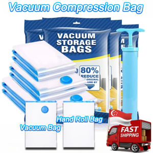 [SG Stock] Vacuum Storage Bag Travel Reusable Vacum Seal Bag Luggage Space Saving Storage Bag Compression Bag 真空收纳袋