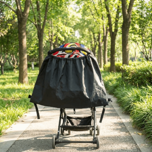 ZHUJI Oxford Fabric Stroller Hanging Bag Large Capacity Multifunctional Baby Stroller Bag Must-Have Solid Color Stroller Storage Organizer Travel
