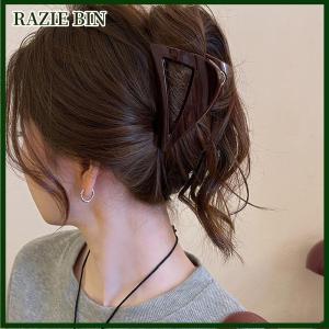 RAZIE BIN Acrylic Triangle Hair Claw For Women Girls Fashion Elegant Geometric Shark Clip Simple Hairpins Headwear Hair Accessories