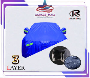 PROTON Series RacingKool Car Cover Protection Waterproof Sun-proof Anti-Dust SAVVY TIARA PUTRA WIRA WAJA ERTIGA EXORA