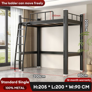 TableTrove Bed frame Double-decker Rangka Katil Dua Tingkat Atas Rangka Katil Dua Tingkat