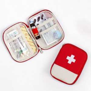Tas Mini Obat Portable / Travel Medicine Pouch P3K / Kotak Obat Mini Organizer / Tempat Obat