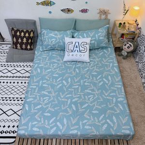 Bộ Ga Giường Kèm 2 Vỏ Gối Nằm Cotton Poly CAS Decor Đủ Kích Thước 1m2  1m4  1m6  1m8  2m  2m2