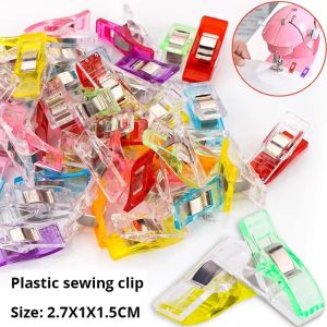 50PCS Plastic Sewing Clips Multiple Colors For Sewing And Fixing Clothes Sewing Supplies Fixing Clip for Patchwork Sewing