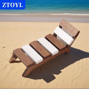 [COD] ZTOYL บ้านตุ๊กตา1:12เก้าอี้ชายหาดขนาดเล็กเฟอร์นิเจอร์ตกแต่งบ้านโมเดลบ้านของเล่นอุปกรณ์ตกแต่งบ้านตุ๊กตา