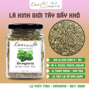 Kinh giới cay - Oregano - Lọ thủy tinh 200ml - Gia vị chuẩn Á Âu