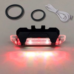 BETTERFORM USB Rechargeable City Mountain Bike Bicycle Light Waterproof Flashing Rear Bicycle Light Colorful Safety Lights