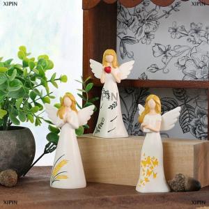 [COD] XIPIN 3ชิ้นรูปแกะสลักเทวดาสำหรับผู้หญิง-รูปปั้นเทวดาผู้พิทักษ์เรซินของขวัญสำหรับวันขอบคุณพระเจ้างานแต่งงานของตกแต่งบ้านคริสต์มาส