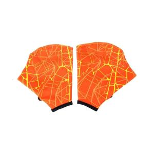 Pool Swimming Water Aerobics Webbed Gloves with Adjustable Fashion Pattern for Swim Training Adult Swim Gear