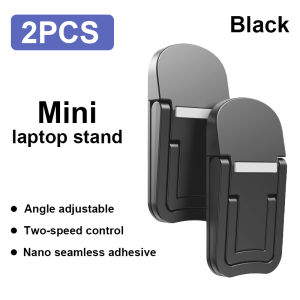 2pcs Mini Foldable Laptop Stand For Computer Keyboard Stand Riser Bracket With 2 Adjustable Angles