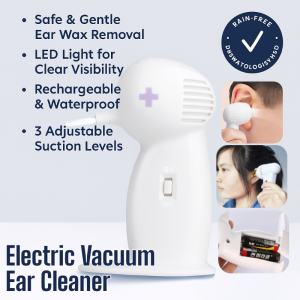 Electric Vacuum Ear Cleaner Painless Safe Wax Remover for Kids Adults