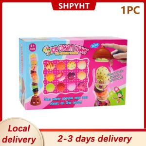 [COD] SHPYHT Local delivery Ship within 24 hours Pretend Play Kids Kitchen Toy Set Stackable Ice Cream Educational Birthday Gift Tabletop Game Early Educational Toy